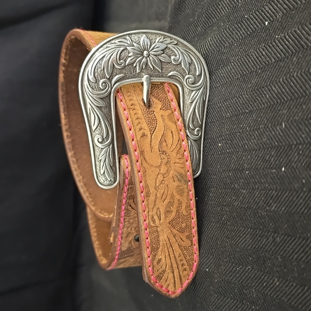 RED RIVER OUTFITTER WESTERN LEATHER BELT SIZE 30